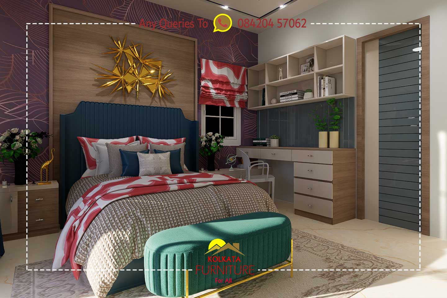 luxury bedroom furniture set price kolkata